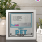 Best Pet Ever - Crafted Memoirs Photo Frame By Printhaws Creations, Matte White Frame In Sapphire Blue, Sunbeam Bliss Theme (Light, Radiant), 8x8 Frame Holds (4R) Photo -  For Your Pets