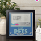 Best Pets Ever - Crafted Memoirs Photo Frame By Printhaws Creations, Matte Black Frame In Sapphire Blue, Midnight Joy Theme (Dark, Radiant), 8x8 Frame Holds (4R) Photo -  For Your Pets