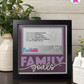 Family Goals - Crafted Memoirs Photo Frame By Printhaws Creations, Matte Black Frame In Amethyst Purple, Nightfall Affection Theme (Dark, Timeless), 8x8 Frame Holds (4R) Photo -  For Family Moments Together