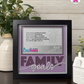 Family Goals - Crafted Memoirs Photo Frame By Printhaws Creations, Matte Black Frame In Amethyst Purple, Morning Harmony Theme (Light, Timeless), 8x8 Frame Holds (4R) Photo -  For Family Moments Together