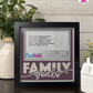 Family Goals - Crafted Memoirs Photo Frame By Printhaws Creations, Matte Black Frame In Amethyst Purple, Heirloom Glory Theme (Vintage, Timeless), 8x8 Frame Holds (4R) Photo -  For Family Moments Together