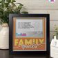 Family Goals - Crafted Memoirs Photo Frame By Printhaws Creations, Matte Black Frame In Citrine Orange, Nightfall Affection Theme (Dark, Timeless), 8x8 Frame Holds (4R) Photo -  For Family Moments Together