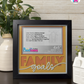 Family Goals - Crafted Memoirs Photo Frame By Printhaws Creations, Matte Black Frame In Citrine Orange, Morning Harmony Theme (Light, Timeless), 8x8 Frame Holds (4R) Photo -  For Family Moments Together
