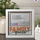 Family Goals - Crafted Memoirs Photo Frame By Printhaws Creations, Matte White Frame In Citrine Orange, Nightfall Affection Theme (Dark, Timeless), 8x8 Frame Holds (4R) Photo -  For Family Moments Together