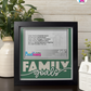 Family Goals - Crafted Memoirs Photo Frame By Printhaws Creations, Matte Black Frame In Emerald Green, Heirloom Glory Theme (Vintage, Timeless), 8x8 Frame Holds (4R) Photo -  For Family Moments Together