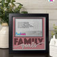 Family Goals - Crafted Memoirs Photo Frame By Printhaws Creations, Matte Black Frame In Garnet Red, Morning Harmony Theme (Light, Timeless), 8x8 Frame Holds (4R) Photo -  For Family Moments Together
