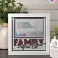 Family Goals - Crafted Memoirs Photo Frame By Printhaws Creations, Matte White Frame In Garnet Red, Nightfall Affection Theme (Dark, Timeless), 8x8 Frame Holds (4R) Photo -  For Family Moments Together
