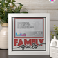 Family Goals - Crafted Memoirs Photo Frame By Printhaws Creations, Matte White Frame In Garnet Red, Morning Harmony Theme (Light, Timeless), 8x8 Frame Holds (4R) Photo -  For Family Moments Together