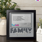 Family Goals - Crafted Memoirs Photo Frame By Printhaws Creations, Matte Black Frame In Moonstone Gray, Morning Harmony Theme (Light, Timeless), 8x8 Frame Holds (4R) Photo -  For Family Moments Together