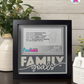 Family Goals - Crafted Memoirs Photo Frame By Printhaws Creations, Matte Black Frame In Moonstone Gray, Heirloom Glory Theme (Vintage, Timeless), 8x8 Frame Holds (4R) Photo -  For Family Moments Together