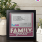 Family Goals - Crafted Memoirs Photo Frame By Printhaws Creations, Matte Black Frame In Quartz Pink, Heirloom Glory Theme (Vintage, Timeless), 8x8 Frame Holds (4R) Photo -  For Family Moments Together