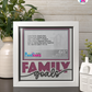 Family Goals - Crafted Memoirs Photo Frame By Printhaws Creations, Matte White Frame In Quartz Pink, Nightfall Affection Theme (Dark, Timeless), 8x8 Frame Holds (4R) Photo -  For Family Moments Together