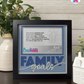Family Goals - Crafted Memoirs Photo Frame By Printhaws Creations, Matte Black Frame In Sapphire Blue, Morning Harmony Theme (Light, Timeless), 8x8 Frame Holds (4R) Photo -  For Family Moments Together