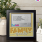 Family Goals - Crafted Memoirs Photo Frame By Printhaws Creations, Matte Black Frame In Topaz Yellow, Morning Harmony Theme (Light, Timeless), 8x8 Frame Holds (4R) Photo -  For Family Moments Together