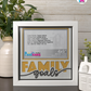 Family Goals - Crafted Memoirs Photo Frame By Printhaws Creations, Matte White Frame In Topaz Yellow, Nightfall Affection Theme (Dark, Timeless), 8x8 Frame Holds (4R) Photo -  For Family Moments Together