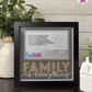 Family Is Everything - Crafted Memoirs Photo Frame By Printhaws Creations, Matte Black Frame In Boulder Brown, Nightfall Affection Theme (Dark, Timeless), 8x8 Frame Holds (4R) Photo -  For Family Moments Together