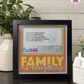 Family Is Everything - Crafted Memoirs Photo Frame By Printhaws Creations, Matte Black Frame In Citrine Orange, Nightfall Affection Theme (Dark, Timeless), 8x8 Frame Holds (4R) Photo -  For Family Moments Together