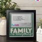 Family Is Everything - Crafted Memoirs Photo Frame By Printhaws Creations, Matte Black Frame In Emerald Green, Heirloom Glory Theme (Vintage, Timeless), 8x8 Frame Holds (4R) Photo -  For Family Moments Together