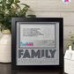 Family Is Everything - Crafted Memoirs Photo Frame By Printhaws Creations, Matte Black Frame In Moonstone Gray, Morning Harmony Theme (Light, Timeless), 8x8 Frame Holds (4R) Photo -  For Family Moments Together