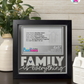 Family Is Everything - Crafted Memoirs Photo Frame By Printhaws Creations, Matte Black Frame In Obsidian Black, Nightfall Affection Theme (Dark, Timeless), 8x8 Frame Holds (4R) Photo -  For Family Moments Together