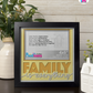 Family Is Everything - Crafted Memoirs Photo Frame By Printhaws Creations, Matte Black Frame In Topaz Yellow, Morning Harmony Theme (Light, Timeless), 8x8 Frame Holds (4R) Photo -  For Family Moments Together