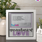 Generations Of Love - Crafted Memoirs Photo Frame By Printhaws Creations, Matte White Frame In Amethyst Purple, Morning Harmony Theme (Light, Timeless), 8x8 Frame Holds (4R) Photo -  For Family Moments Together