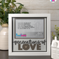 Generations Of Love - Crafted Memoirs Photo Frame By Printhaws Creations, Matte White Frame In Boulder Brown, Nightfall Affection Theme (Dark, Timeless), 8x8 Frame Holds (4R) Photo -  For Family Moments Together