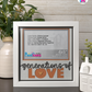 Generations Of Love - Crafted Memoirs Photo Frame By Printhaws Creations, Matte White Frame In Citrine Orange, Nightfall Affection Theme (Dark, Timeless), 8x8 Frame Holds (4R) Photo -  For Family Moments Together