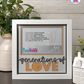Generations Of Love - Crafted Memoirs Photo Frame By Printhaws Creations, Matte White Frame In Citrine Orange, Morning Harmony Theme (Light, Timeless), 8x8 Frame Holds (4R) Photo -  For Family Moments Together