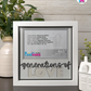 Generations Of Love - Crafted Memoirs Photo Frame By Printhaws Creations, Matte White Frame In Diamond White, Nightfall Affection Theme (Dark, Timeless), 8x8 Frame Holds (4R) Photo -  For Family Moments Together