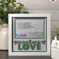 Generations Of Love - Crafted Memoirs Photo Frame By Printhaws Creations, Matte White Frame In Emerald Green, Nightfall Affection Theme (Dark, Timeless), 8x8 Frame Holds (4R) Photo -  For Family Moments Together