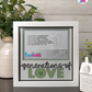 Generations Of Love - Crafted Memoirs Photo Frame By Printhaws Creations, Matte White Frame In Emerald Green, Morning Harmony Theme (Light, Timeless), 8x8 Frame Holds (4R) Photo -  For Family Moments Together