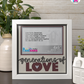Generations Of Love - Crafted Memoirs Photo Frame By Printhaws Creations, Matte White Frame In Garnet Red, Heirloom Glory Theme (Vintage, Timeless), 8x8 Frame Holds (4R) Photo -  For Family Moments Together