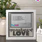 Generations Of Love - Crafted Memoirs Photo Frame By Printhaws Creations, Matte White Frame In Obsidian Black, Heirloom Glory Theme (Vintage, Timeless), 8x8 Frame Holds (4R) Photo -  For Family Moments Together