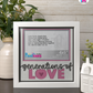 Generations Of Love - Crafted Memoirs Photo Frame By Printhaws Creations, Matte White Frame In Quartz Pink, Morning Harmony Theme (Light, Timeless), 8x8 Frame Holds (4R) Photo -  For Family Moments Together