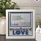 Generations Of Love - Crafted Memoirs Photo Frame By Printhaws Creations, Matte White Frame In Sapphire Blue, Nightfall Affection Theme (Dark, Timeless), 8x8 Frame Holds (4R) Photo -  For Family Moments Together