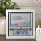 Generations Of Love - Crafted Memoirs Photo Frame By Printhaws Creations, Matte White Frame In Sapphire Blue, Morning Harmony Theme (Light, Timeless), 8x8 Frame Holds (4R) Photo -  For Family Moments Together