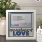 Generations Of Love - Crafted Memoirs Photo Frame By Printhaws Creations, Matte White Frame In Sapphire Blue, Heirloom Glory Theme (Vintage, Timeless), 8x8 Frame Holds (4R) Photo -  For Family Moments Together