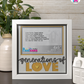 Generations Of Love - Crafted Memoirs Photo Frame By Printhaws Creations, Matte White Frame In Topaz Yellow, Nightfall Affection Theme (Dark, Timeless), 8x8 Frame Holds (4R) Photo -  For Family Moments Together
