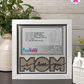 I Love You Mom - Crafted Memoirs Photo Frame By Printhaws Creations, Matte White Frame, In A Refined Range Of Colors, 8x8 Frame Holds (4R) Photo - For Mom