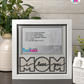 I Love You Mom - Crafted Memoirs Photo Frame By Printhaws Creations, Matte White Frame, In A Refined Range Of Colors, 8x8 Frame Holds (4R) Photo - For Mom