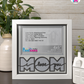 I Love You Mom - Crafted Memoirs Photo Frame By Printhaws Creations, Matte White Frame, In A Refined Range Of Colors, 8x8 Frame Holds (4R) Photo - For Mom