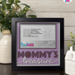 Mommy's Treasure - Crafted Memoirs Photo Frame By Printhaws Creations, Matte Black Frame, In A Refined Range Of Colors, 8x8 Frame Holds (4R) Photo - For Mom