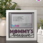 Mommy's Treasure - Crafted Memoirs Photo Frame By Printhaws Creations, Matte White Frame, In A Refined Range Of Colors, 8x8 Frame Holds (4R) Photo - For Mom