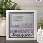 Mommy's Treasure - Crafted Memoirs Photo Frame By Printhaws Creations, Matte White Frame, In A Refined Range Of Colors, 8x8 Frame Holds (4R) Photo - For Mom