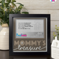 Mommy's Treasure - Crafted Memoirs Photo Frame By Printhaws Creations, Matte Black Frame, In A Refined Range Of Colors, 8x8 Frame Holds (4R) Photo - For Mom