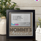 Mommy's Treasure - Crafted Memoirs Photo Frame By Printhaws Creations, Matte Black Frame, In A Refined Range Of Colors, 8x8 Frame Holds (4R) Photo - For Mom