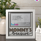 Mommy's Treasure - Crafted Memoirs Photo Frame By Printhaws Creations, Matte White Frame, In A Refined Range Of Colors, 8x8 Frame Holds (4R) Photo - For Mom