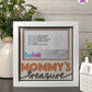 Mommy's Treasure - Crafted Memoirs Photo Frame By Printhaws Creations, Matte White Frame, In A Refined Range Of Colors, 8x8 Frame Holds (4R) Photo - For Mom