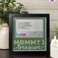 Mommy's Treasure - Crafted Memoirs Photo Frame By Printhaws Creations, Matte Black Frame, In A Refined Range Of Colors, 8x8 Frame Holds (4R) Photo - For Mom